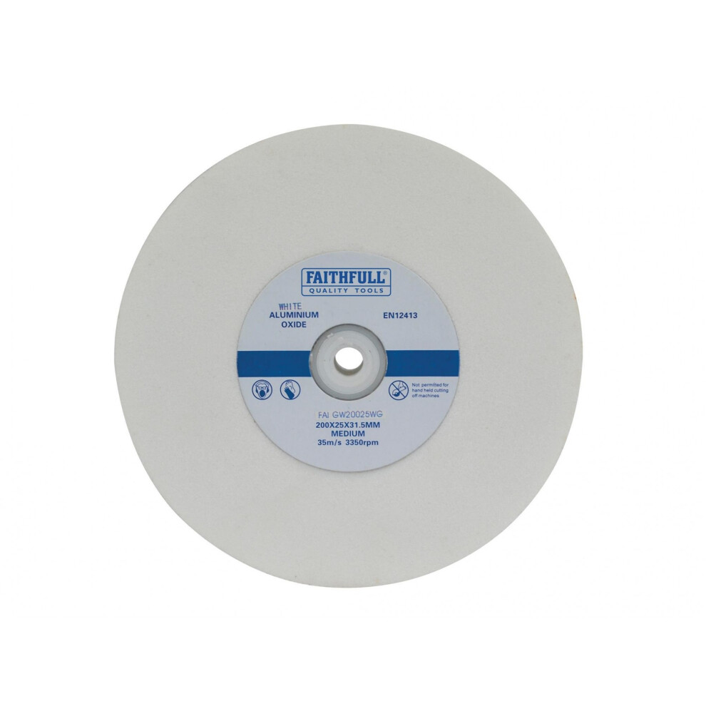 Faithfull Grinding Wheels, White Aluminium Oxide 5063750547688