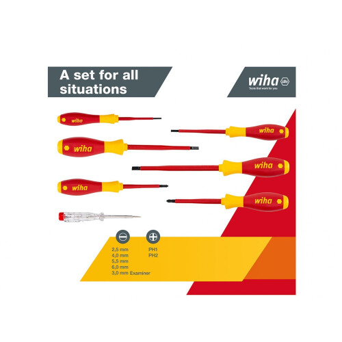 Wiha Wiha Softfinish Electric Sl/ph Screwdriver Set, 7 Piece 2