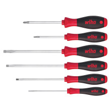 Wiha Softfinish Sl/pz Screwdriver Set, 6 Piece