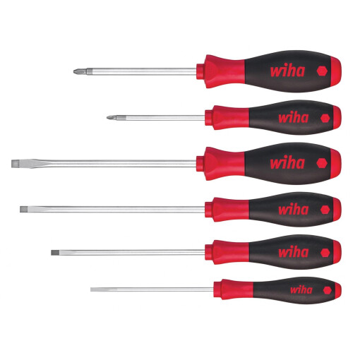 Wiha Wiha Softfinish Sl/pz Screwdriver Set, 6 Piece