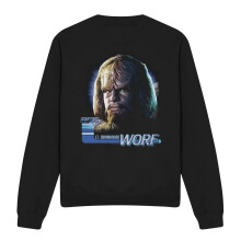 (M, Black) Star Trek Unisex Adult The Next Generation Worf Sweatshirt