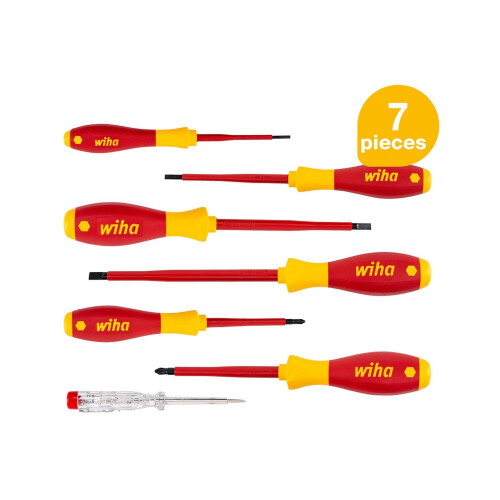 Wiha Wiha Softfinish Electric Sl/ph Screwdriver Set, 7 Piece 1