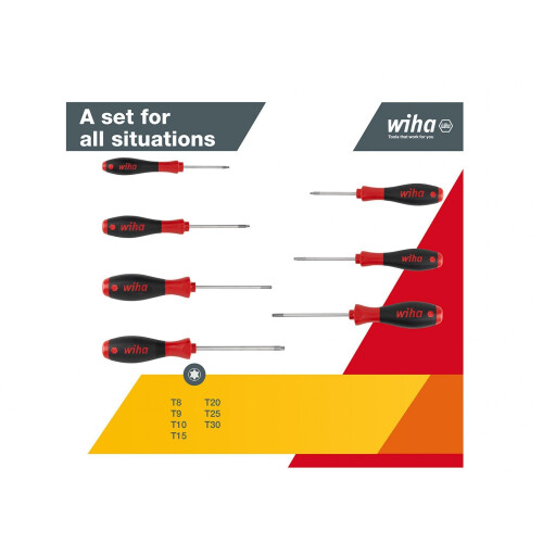 Wiha Wiha Softfinish Torx Screwdriver Set, 7 Piece 2