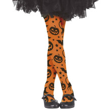 (3-6 Years, Orange/Black) Fiestas Guirca Girls Halloween Tights
