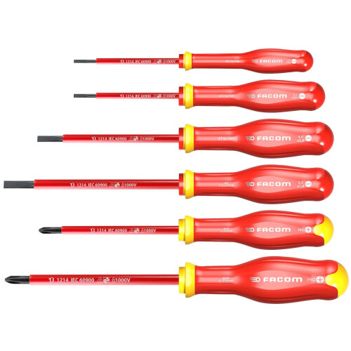 Facom Facom Protwist Vde Screwdriver Set, 6 Piece