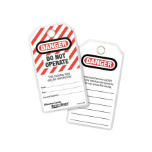 Master Lock No. 497a Heavy-duty Safety Tags (12) - Danger Do Not Operate