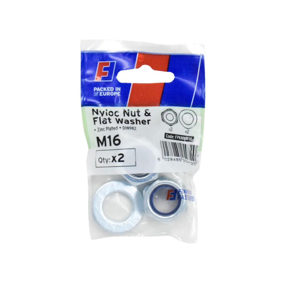 Forgefix Nyloc Nut & Washer, Forgepack