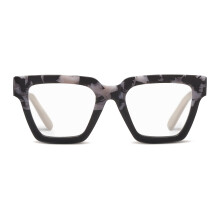 Peepers by PeeperSpecs Oprah's Favoriete Vrouwen Take a Bow Blauw Licht Blokkeren Leesbril - Zwart Marmer/Zwart +1.00