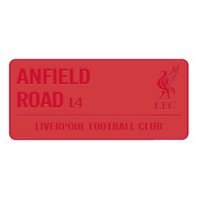 Liverpool FC Anfield Road L4 Crest Street Sign