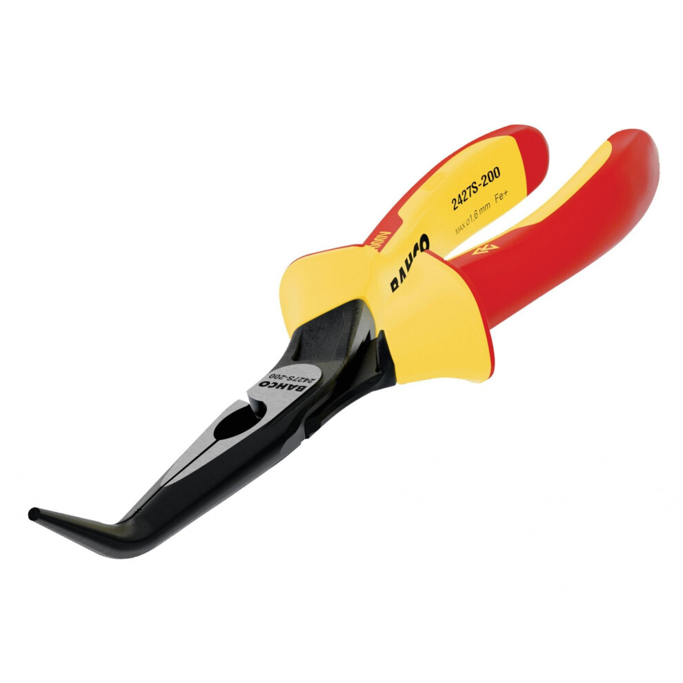Bahco 2427S Ergo Insulated Bent Nose Pliers 160Mm (6.1/4In) 5063750992761
