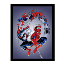 Spider-Man Circle Framed Poster