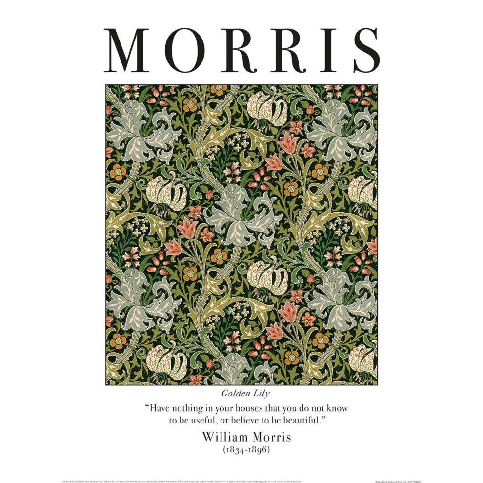 William Morris Golden Lily Print 5063470899920