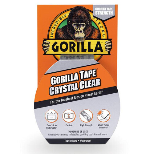 Gorilla Gorilla Tape Crystal Clear 8.2m
