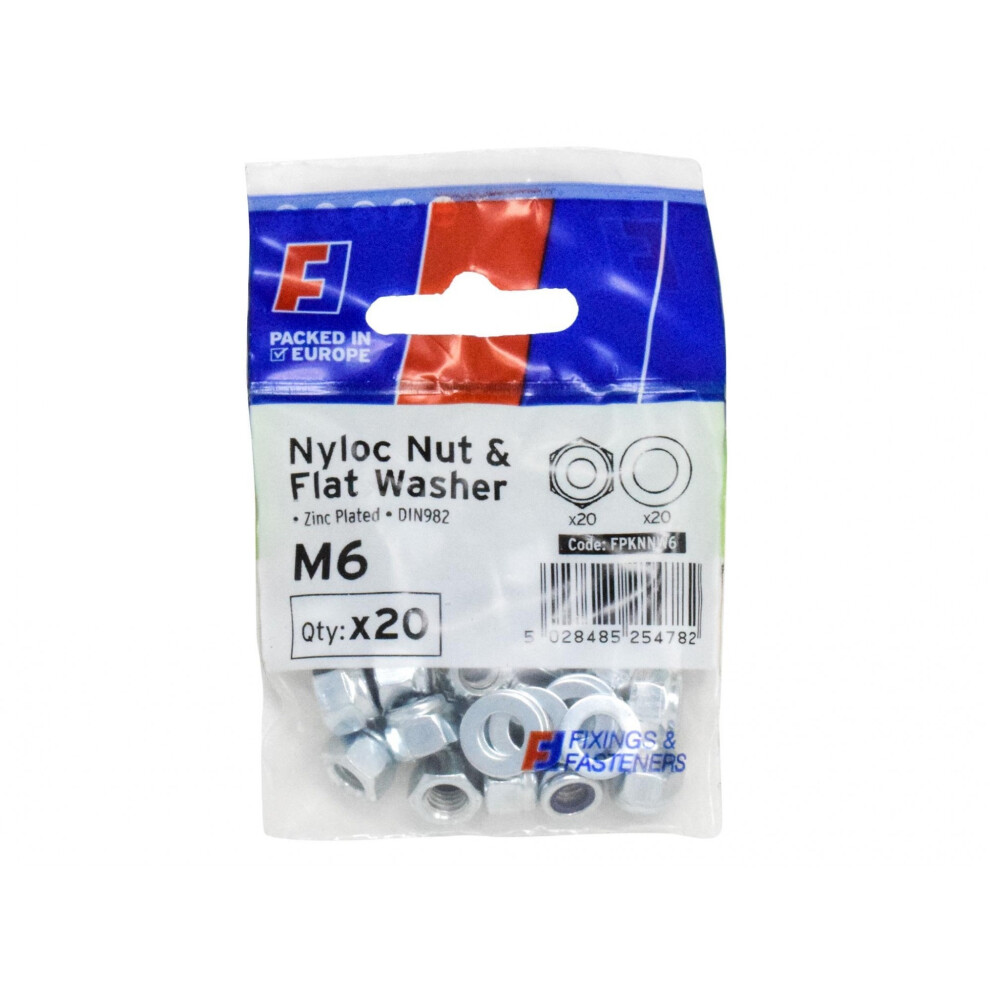 Forgefix Nyloc Nut & Washer, Forgepack