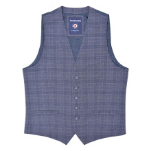Lambretta Mens Bradley Checked Waistcoat