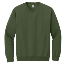 (L, Military Green) Gildan Unisex Adult Heavy Blend Crew Neck Sweatshirt