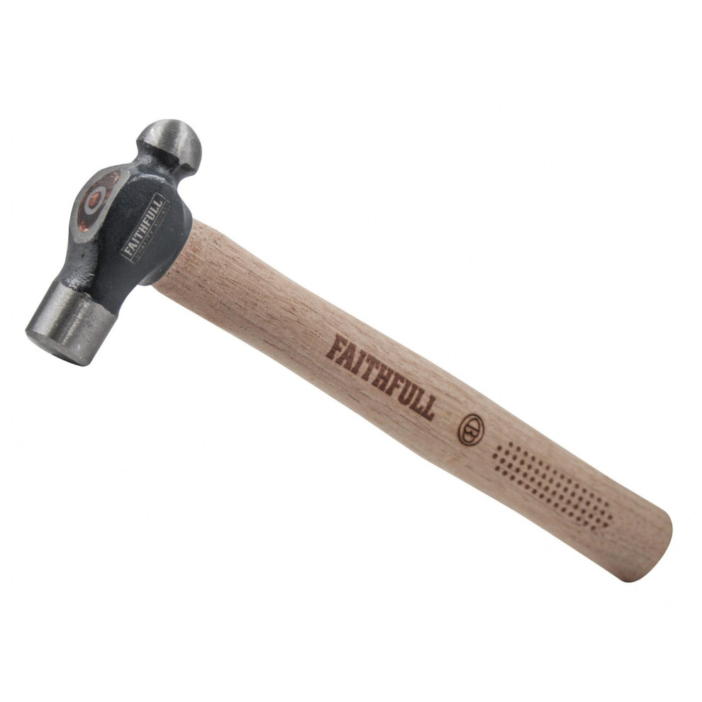Faithfull Ball Pein Hammer, Fsc Hickory Handle