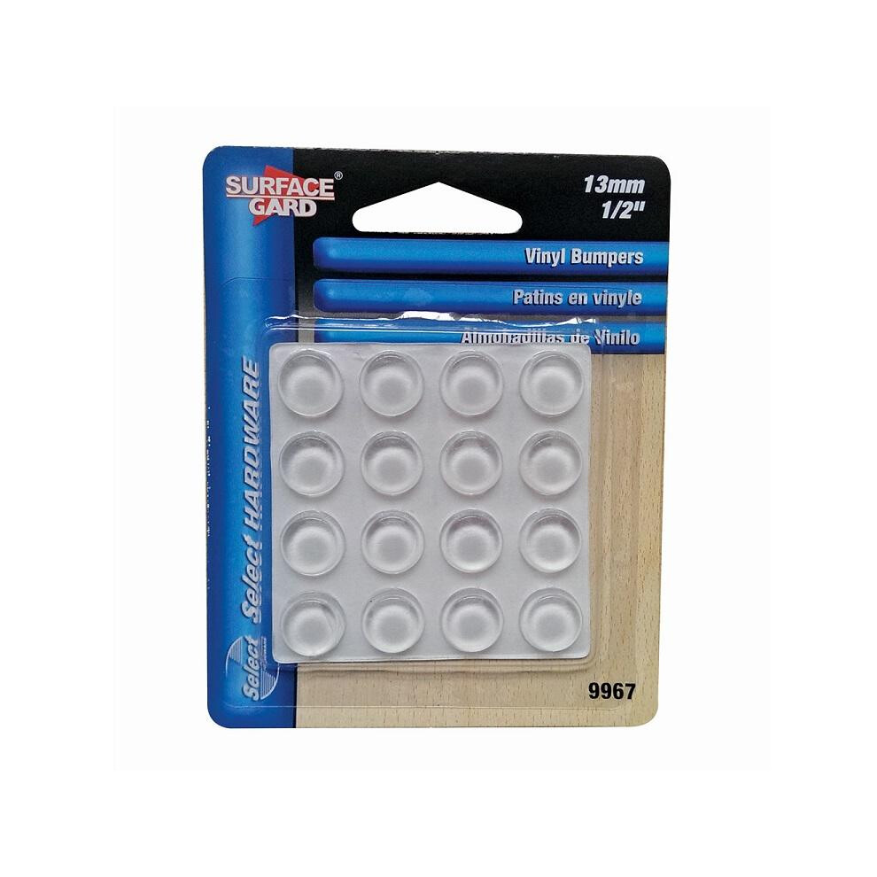 Surface Gard 16 Round Pads Clear Vinyl 13Mm 5063750887081