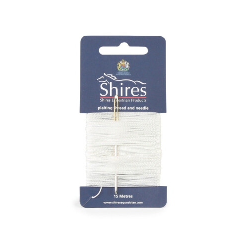 (One Size, White) Ezi-Groom Horse Plaiting Thread