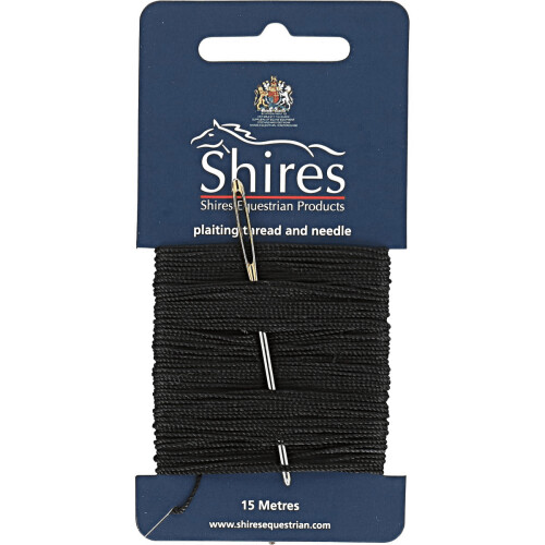 (One Size, Black) Ezi-Groom Horse Plaiting Thread