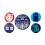 Doctor Who Doctor Who Exterminate Badge Set (Pack of 5) 1