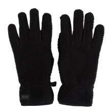 (S-M, Black) Regatta Unisex Adult Tech Touch Screen Borg Logo Winter Gloves