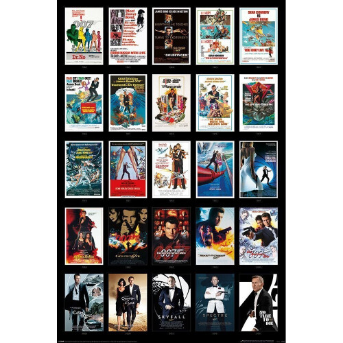 James Bond James Bond 25 Films Poster