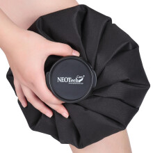 Sac de Glace NeoTech Care, Remplissable par Vis, Réutilisable (Noir, 28 cm)