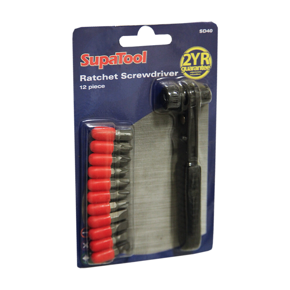 Supatool Ratchet Screwdriver Set (Pack Of 12) 5063107066701