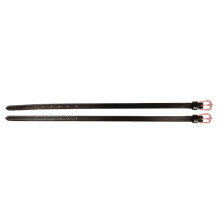 (One Size, Black/Rose Gold) Hy Leather Diamante Spur Straps