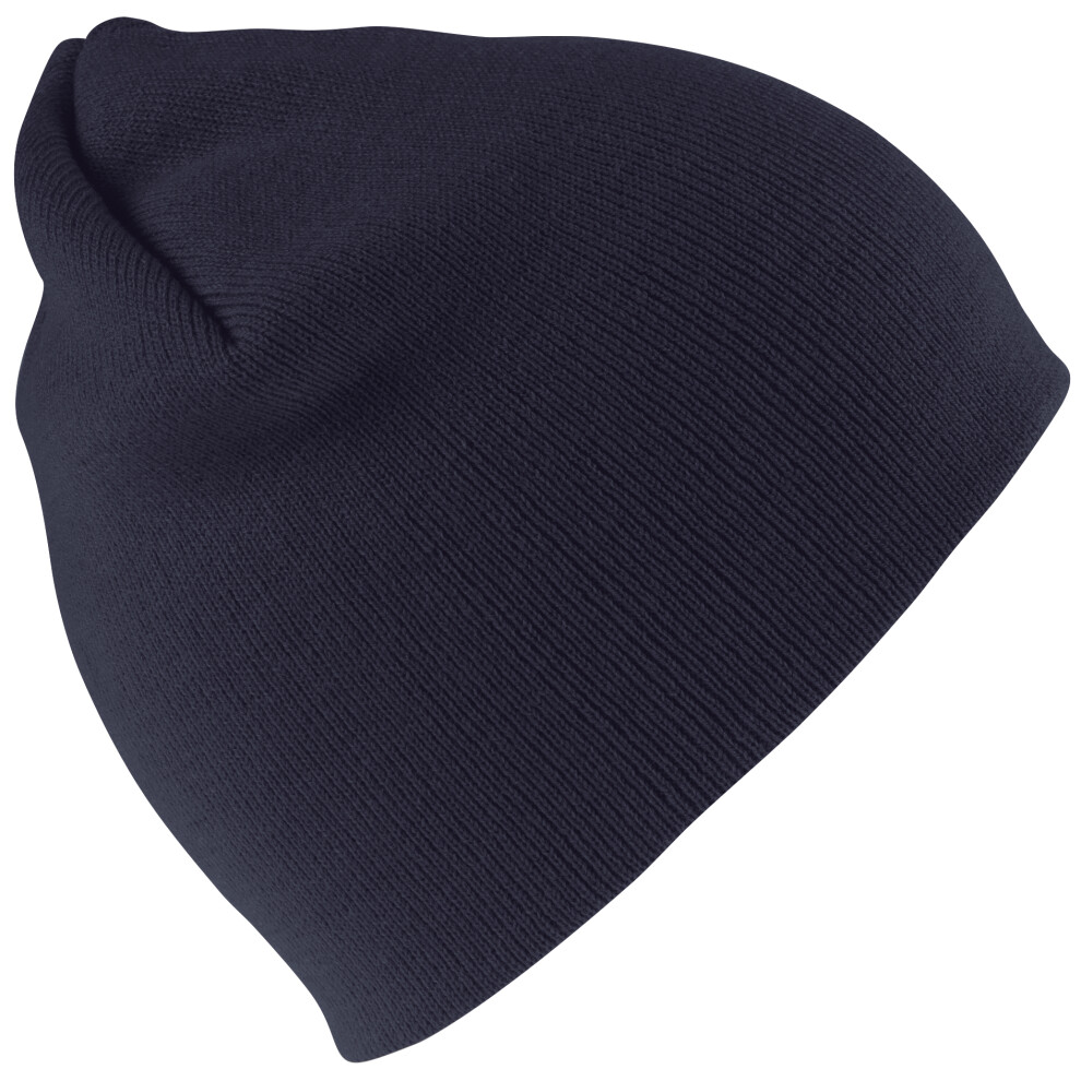 Result (One Size, Navy Blue) Pull On Soft Feel Acrylic Winter Hat