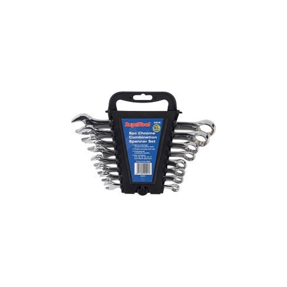 Supatool Chrome Combination Spanner Set (8 Pieces) 5059444316623
