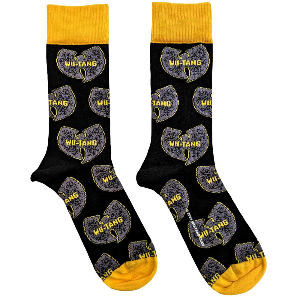 Wu-Tang Clan Unisex Adult Logo Socks Black
