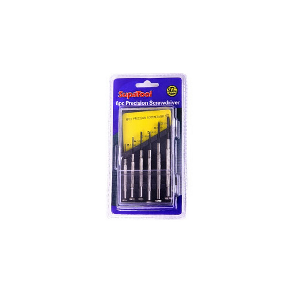 Supatool Precision Screwdriver Set (Pack Of 6) 5063238385726