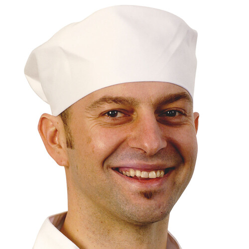(One Size, White) BonChef Chef Skull Cap 1