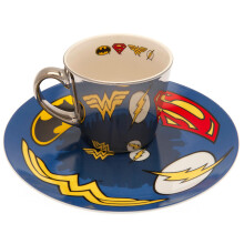 DC Comics Logo Mug & Plate Set
