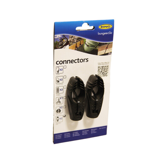 Ring Automotive Ring Bungee Clic Adjustable Hooks (Pack Of 2)