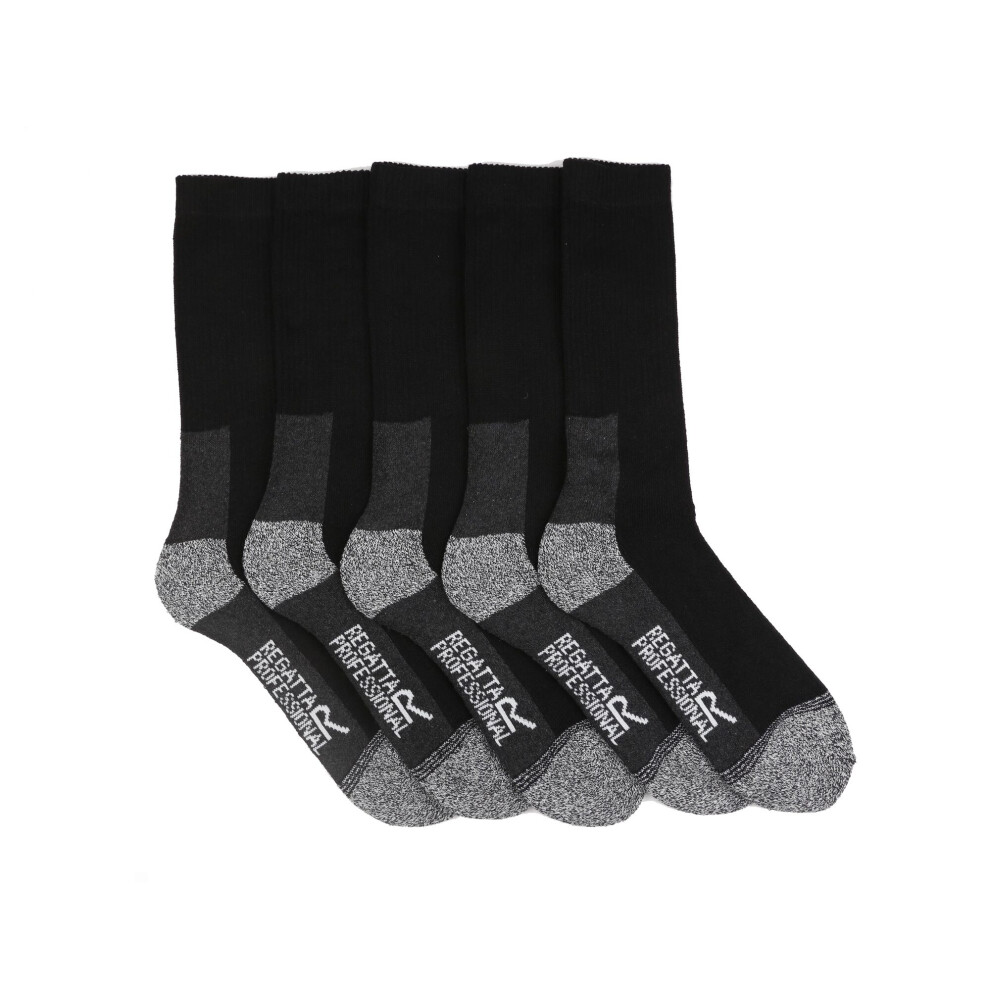 Regatta Professional Mens Boot Socks (Pack Of 5) Black