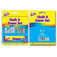 ArtBox Chalk And Eraser Set (Pack of 25)