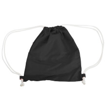 (One Size, Black) Bagbase Icon Drawstring Bag/Gymsac (Pack of 2)