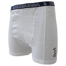 (7-9 Years, White/Blue) Kookaburra Boys Integral Pouch Jock Shorts