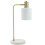 Premier Housewares Lawton White & Brass Desk Lamp 1