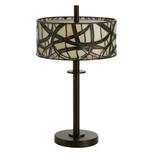 Premier Housewares Walden Rustic Carved Table Lamp