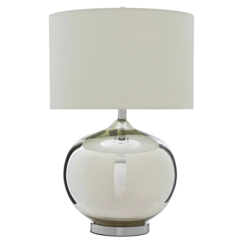 Premier Housewares Larson White Table Lamp