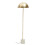 Premier Housewares Marlott Gold Dome White Base Floor Lamp 1