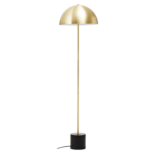 Premier Housewares Marlott Brass & Black Floor Lamp