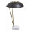 Premier Housewares Lawton Gold & Black White Base Table Lamp 1