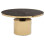 Premier Housewares Oris Black Marble Top Gold Base Coffee Table 1