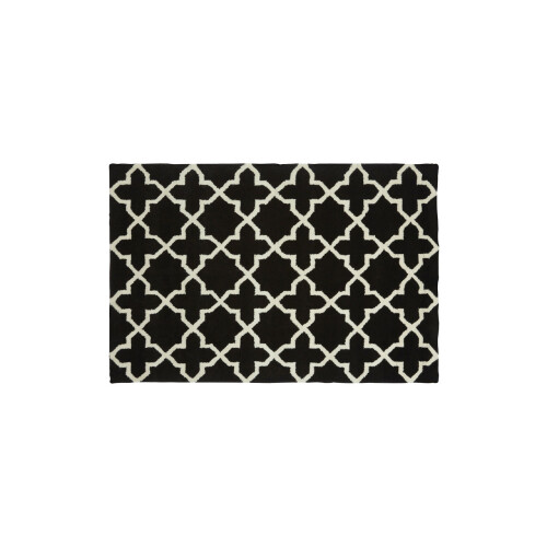 Premier Housewares Bosin Townhouse Black & White Rug