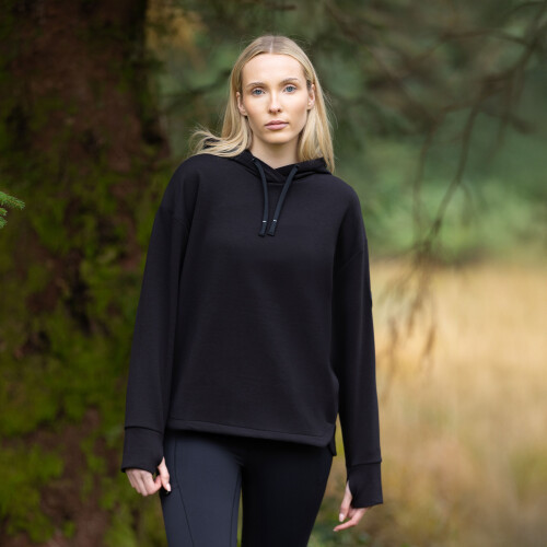 (18, Black) DLX Women's Hooded Top - Hilde 2